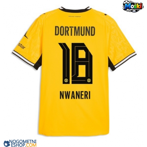 Moški Nogometni dresi Borussia Dortmund Ethan Nwaneri #18 Domači 2026-27 Kratek Rokav